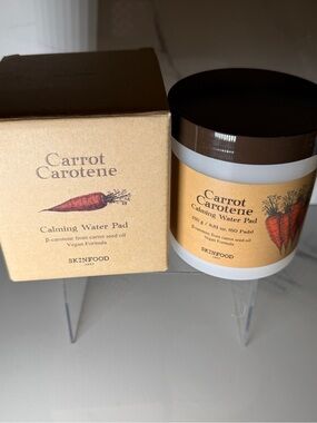 NIB SKINFOOD Carrot Carotene Calming Water Pads